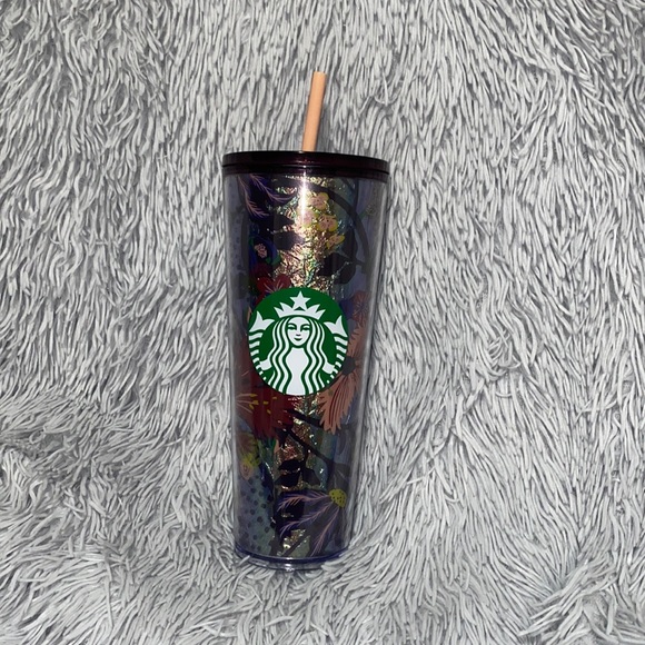 Starbucks cup Dark floral tumbler - Picture 1 of 1